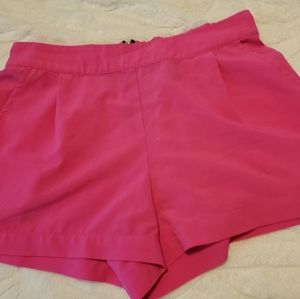 SKIES ARE BLUES Hot Pink Sliky Shorts